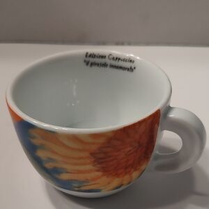 illy Art Collection cappuccino cup "Girasole Innamorato"The Enamored Sunflower